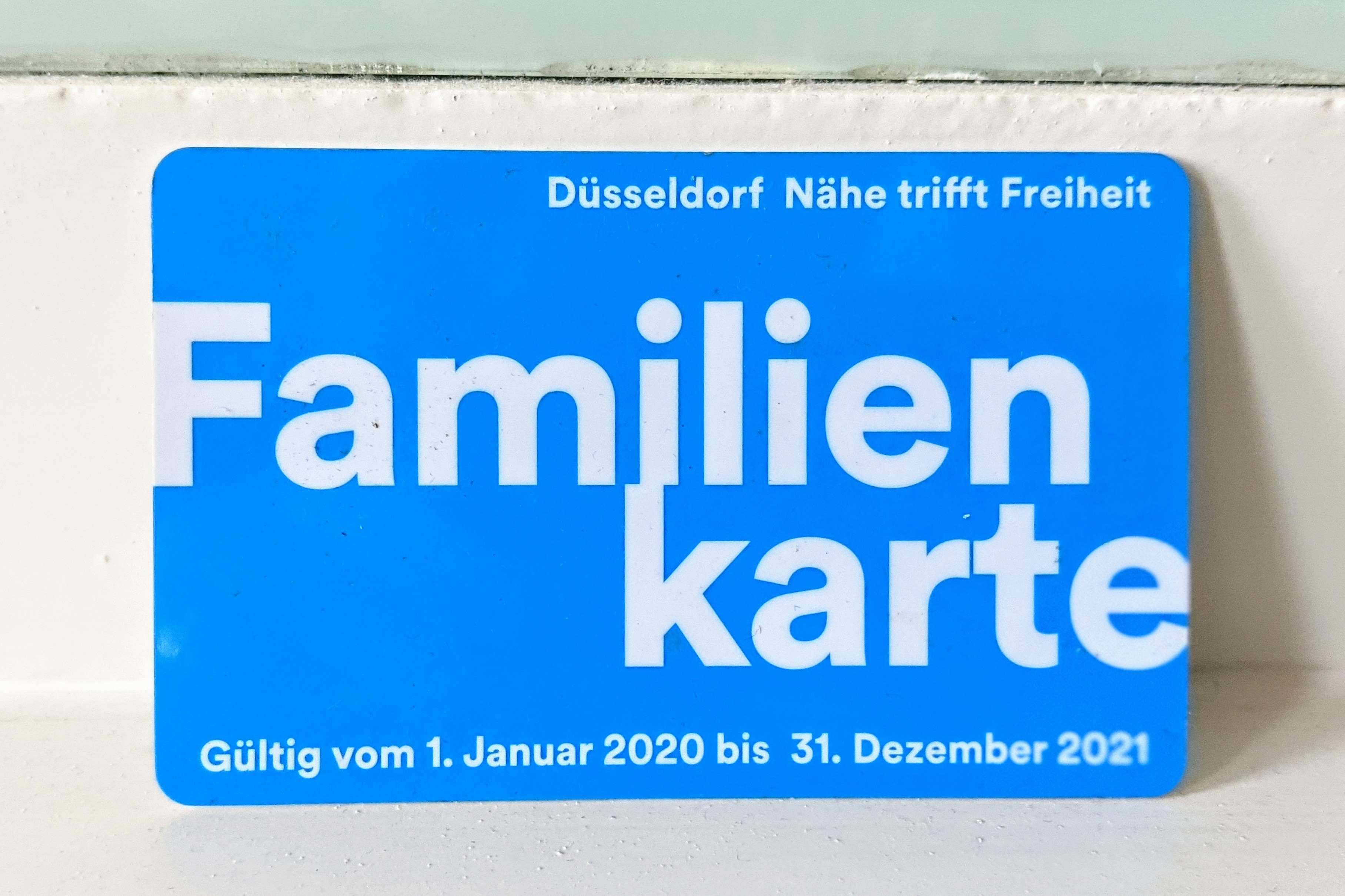 Die Düsseldorfer Familienkarte / Foto © NDOZ