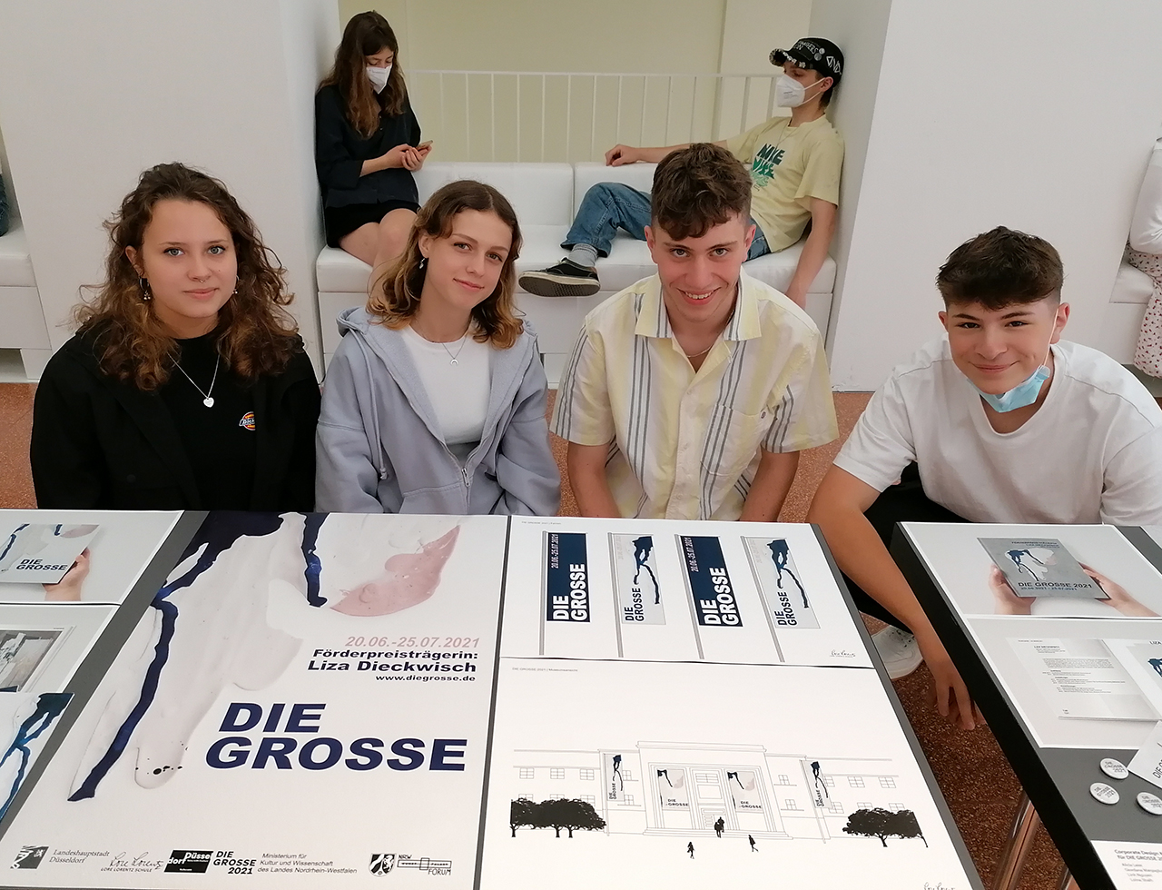 Muriel Allwicher, Kiara Kubernus, Klaas Precht, Luis W. /Foto ©Die Grosse