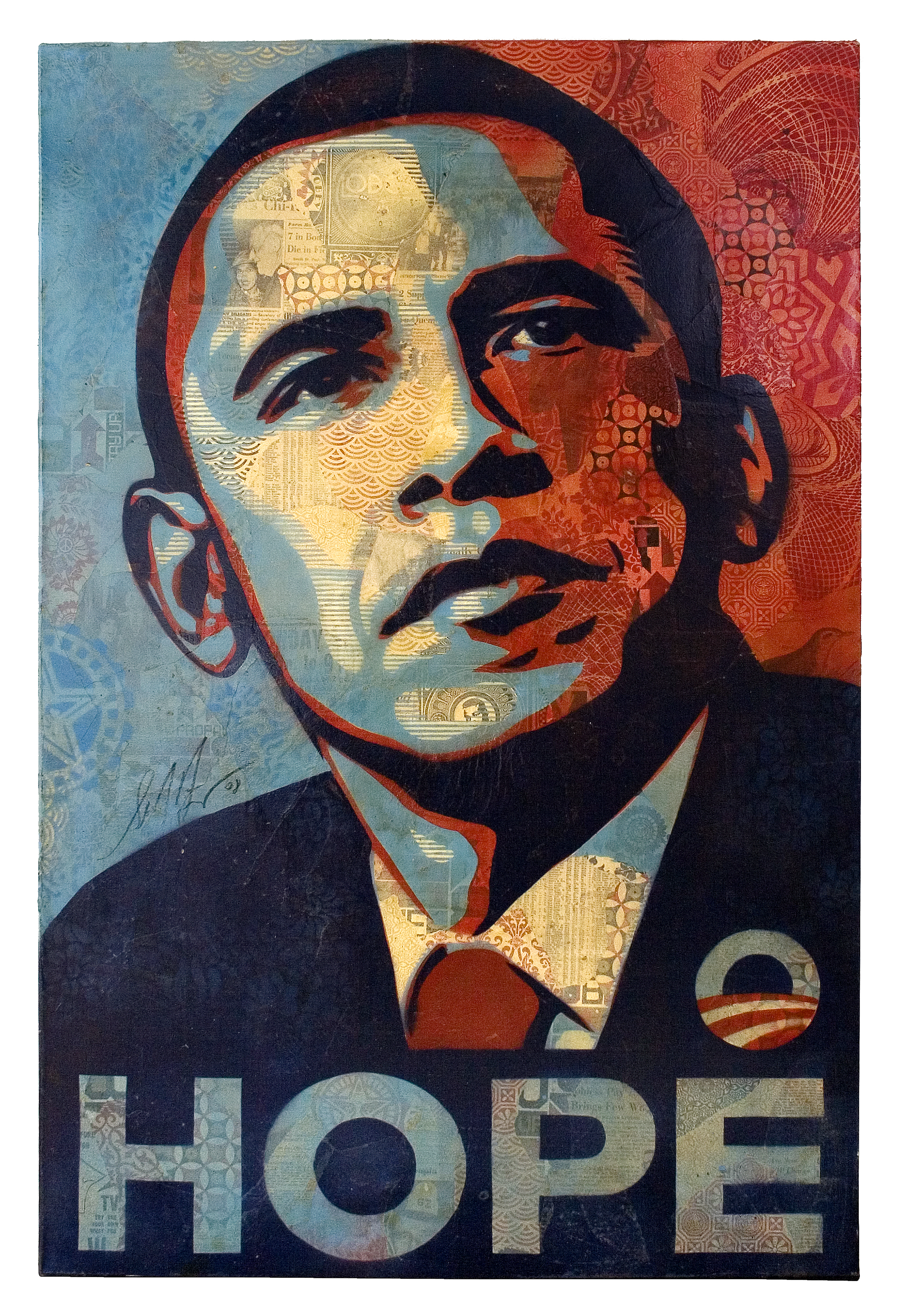 Shepard Fairey: OBAMA HOPE, Canvas, courtesy the artist & Collection Selim Varol / Foto: NRW Forum