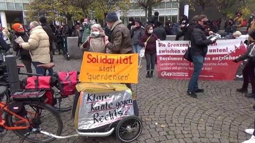 Demo gegen Coronaleugner und Neonazis