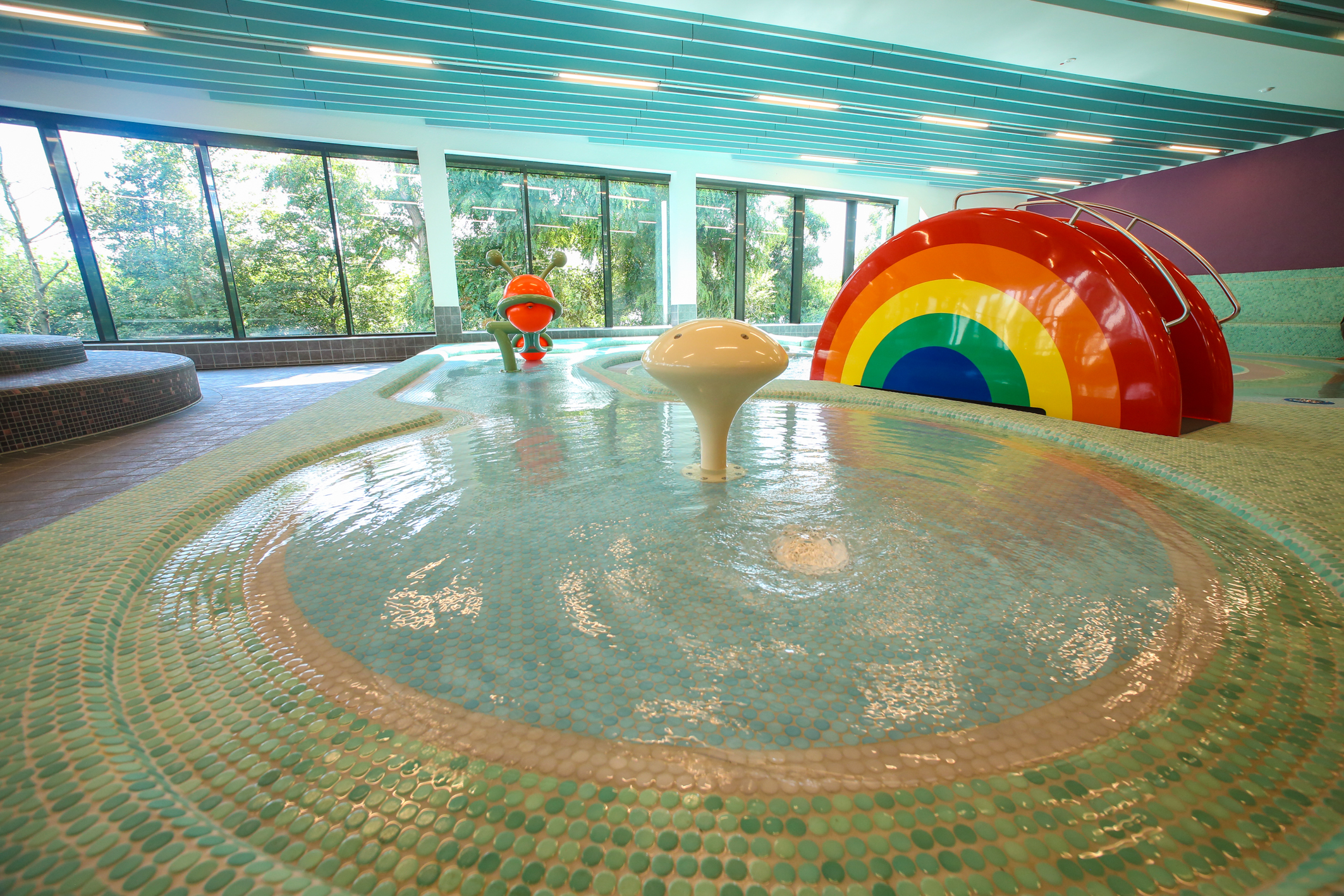 Das Kinderplanschbecken im "Rheinblick 741",© Landeshauptstadt Düsseldorf/Melanie Zanin