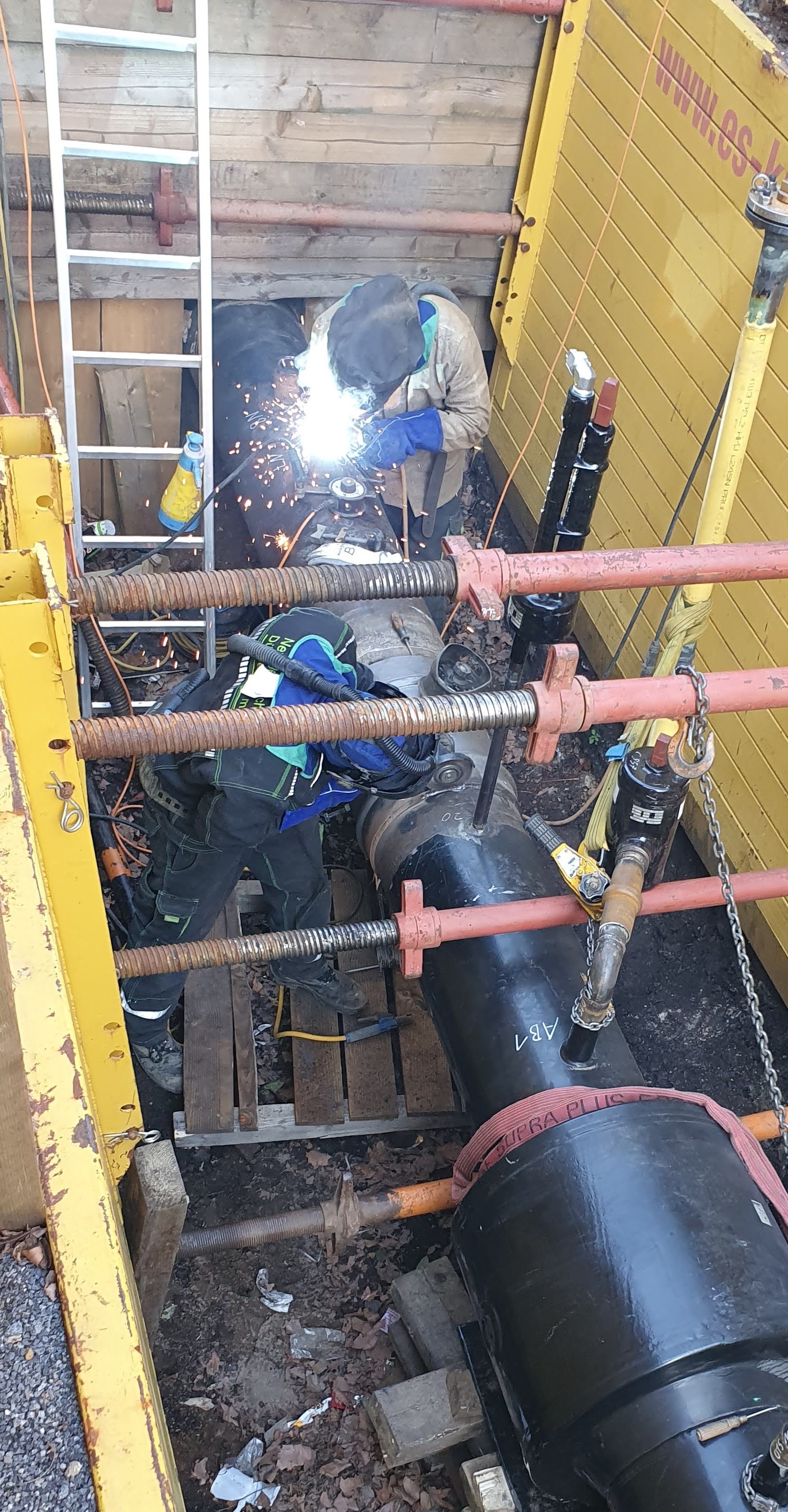 Arbeiten am Gasnetz für die Marktraumumstellung © Stadtwerke Düsseldorf AG 