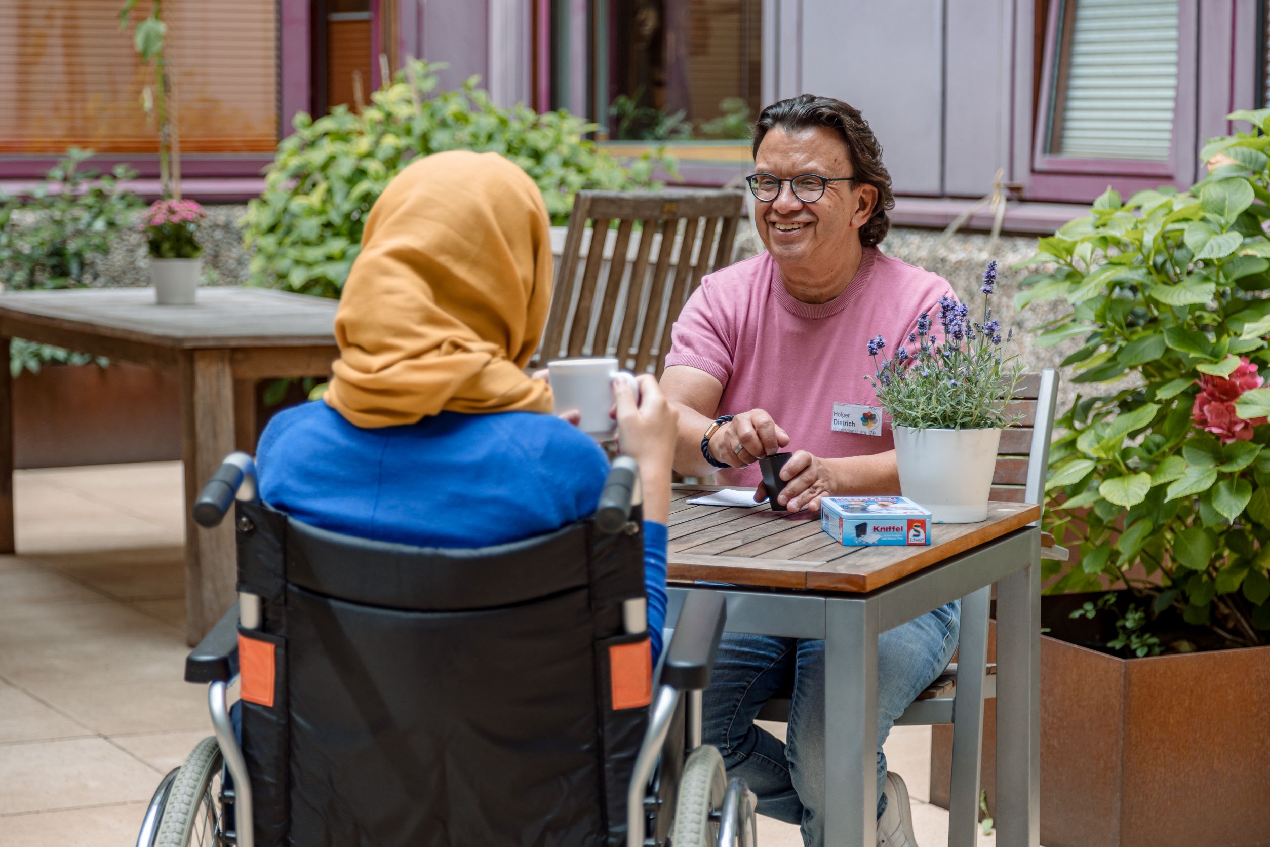 Palliativstation mit Palliativgarten /Foto ©Universitätsklinikum Düsseldorf/UKD