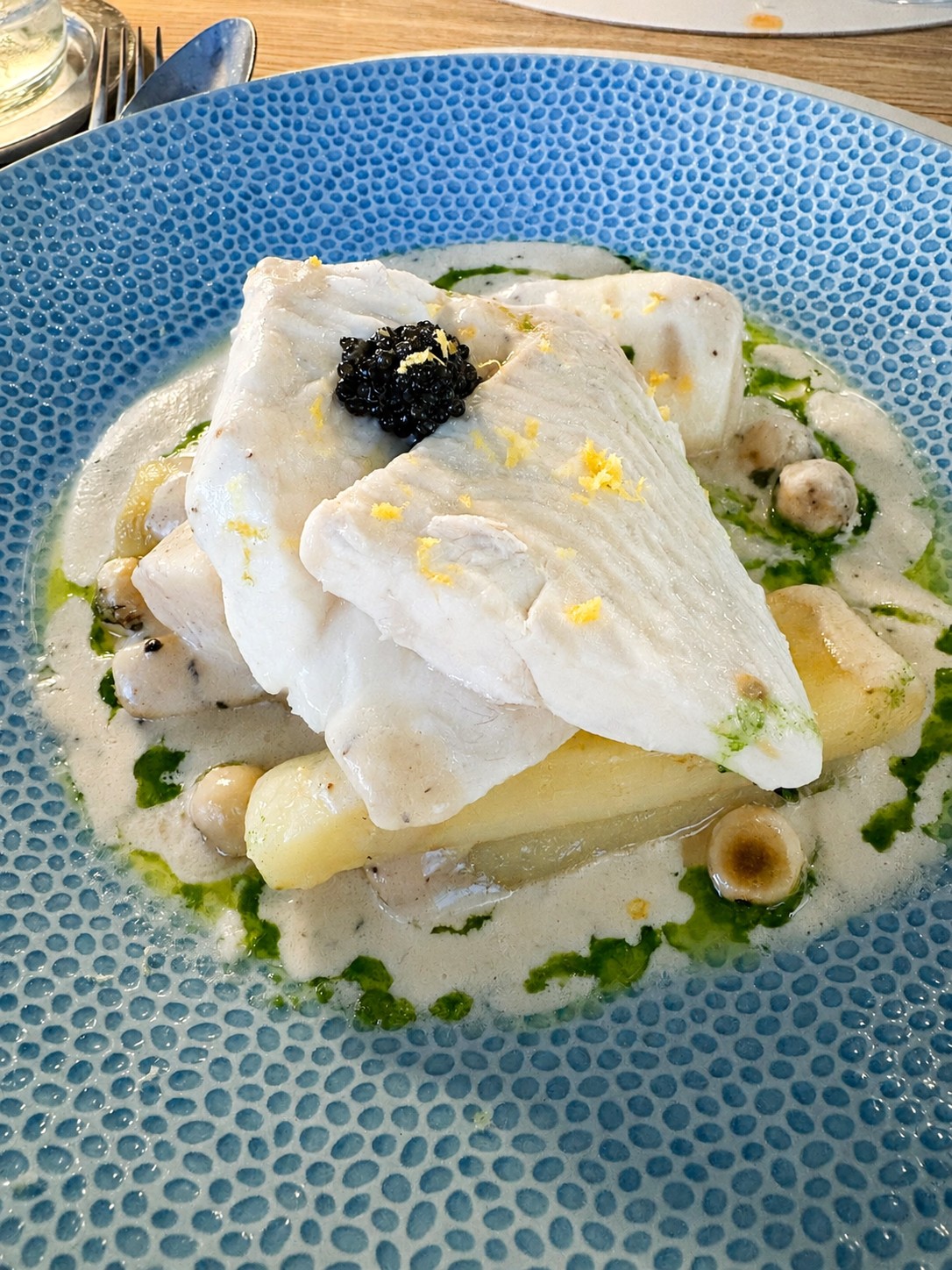 Steinbutt mit Kaviar bei Chez Fonfon in Marseille