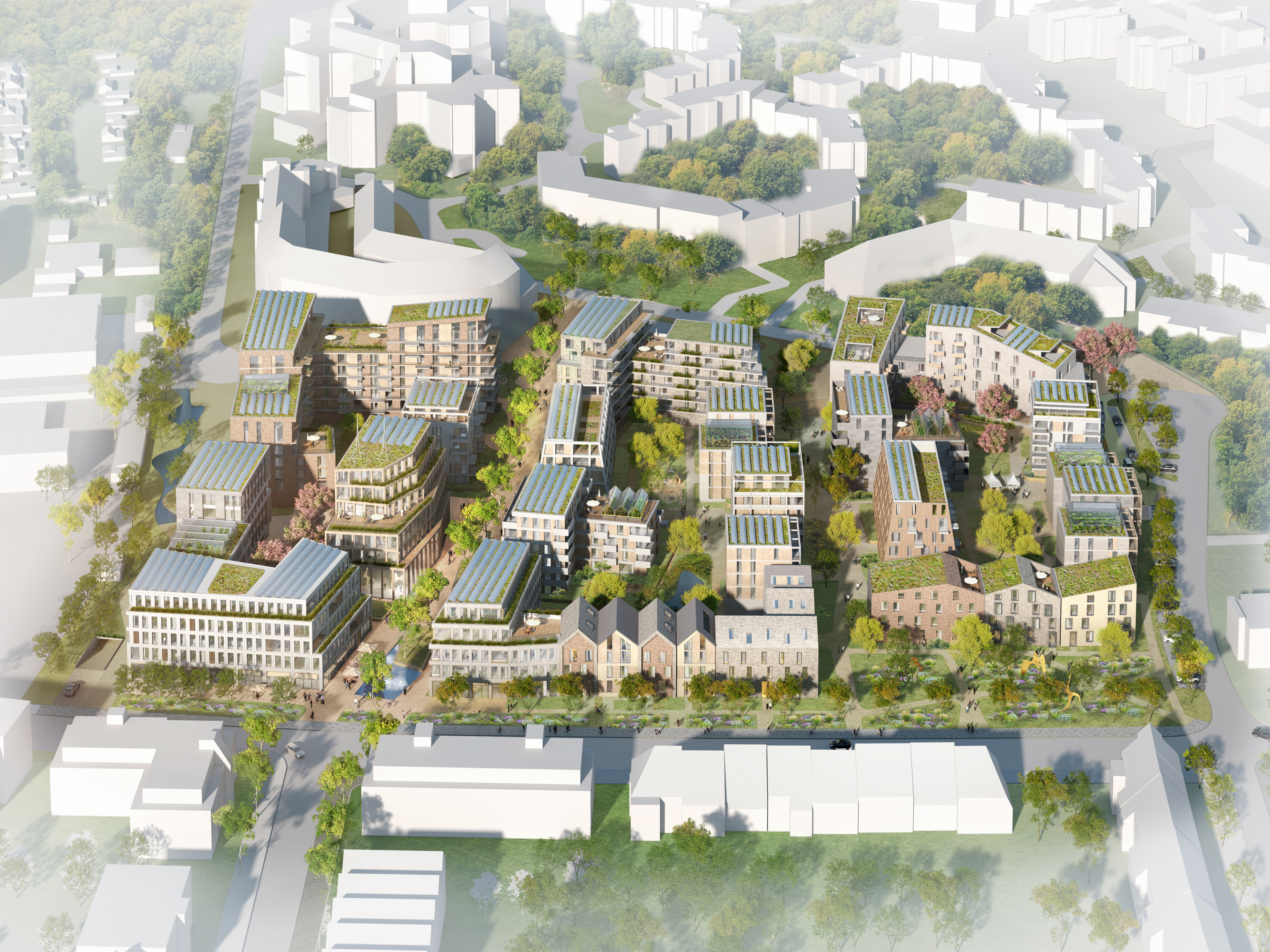 Sohnstraße 45 – Das Quartier erstreckt sich über ein vier Hektar großes Areal © HPP Architekten
