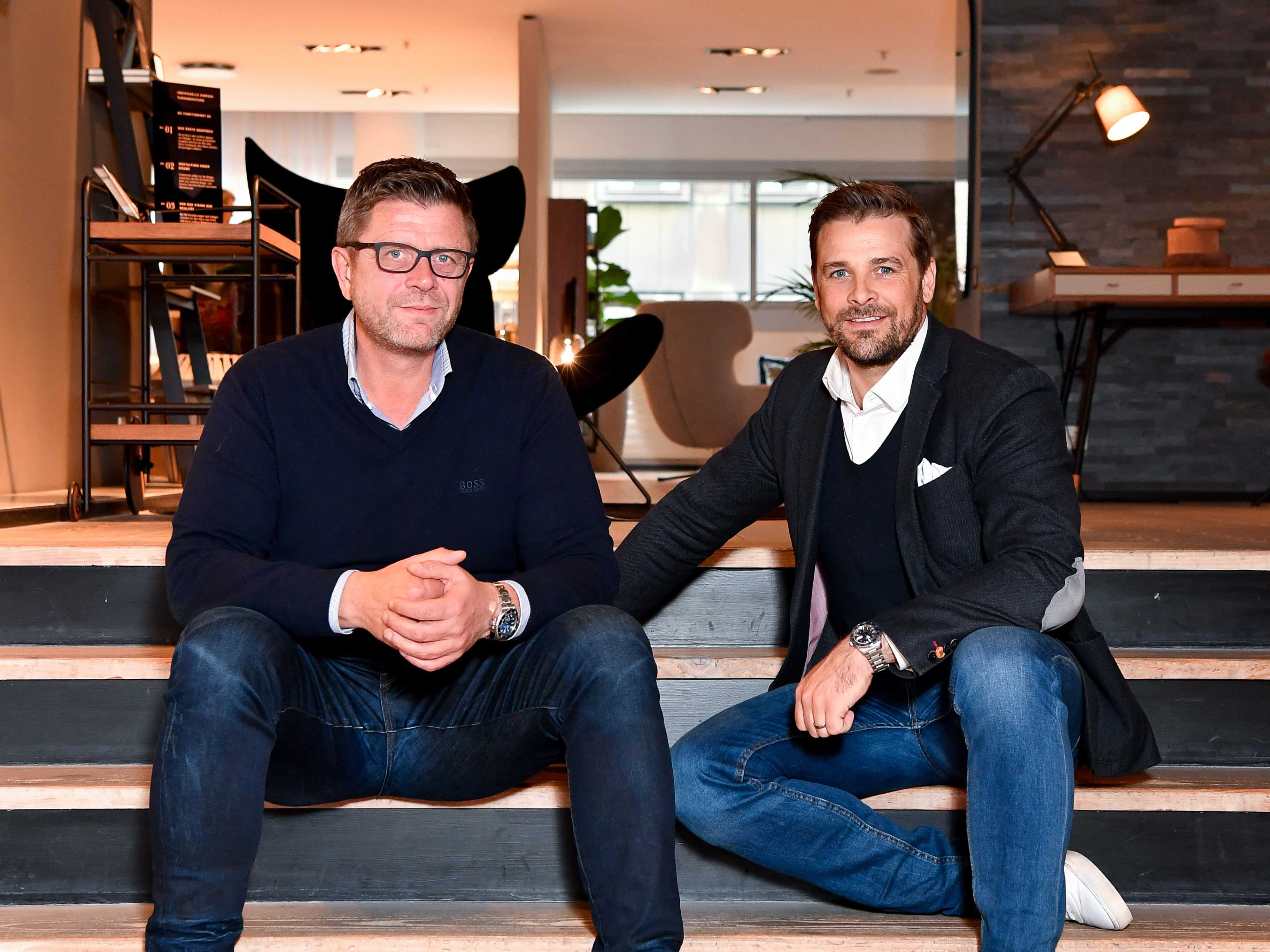 beiden Geschäftsführer der ARBO Möbeldesign GmbH, Arne Kristiansen und Matthias Küpfer (Foto v. l.) © BoConcept 