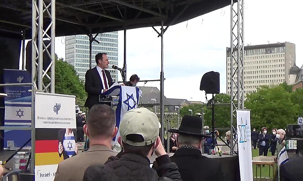 OB Keller Antisemitismus-demo