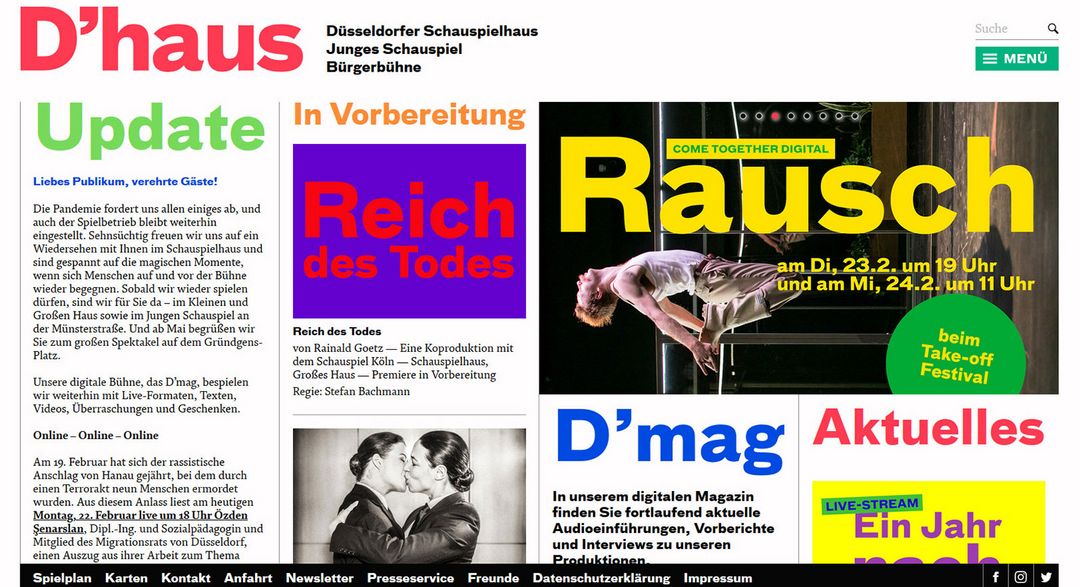 Screenshot Schauspielhaus 23. Februar