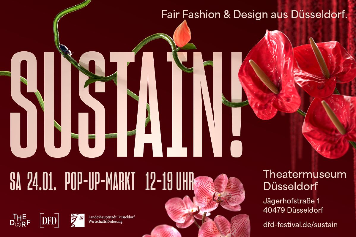 SUSTAIN! Pop-up-Markt / Foto: THE DORF, Plakat
