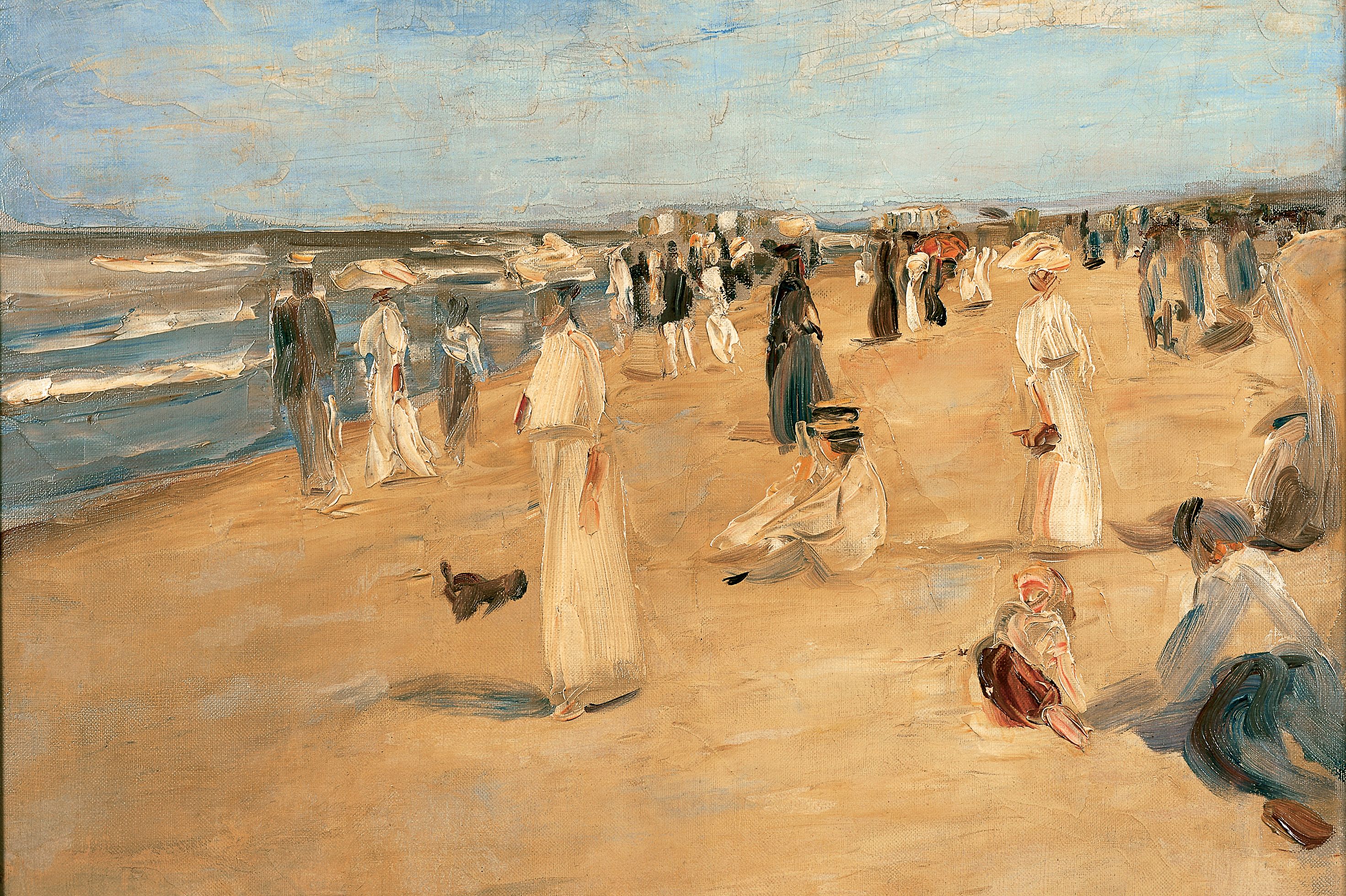 Max Liebermann, Strandbild bei Nordwijk, 1911 - Öl auf Leinwand, 65,3 x 71 cm / Privatsammlung © Kunspalast