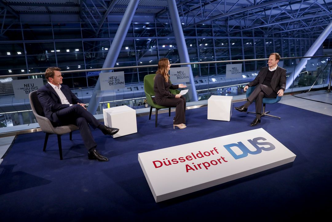 Der Flughafen-Chef im Gespräch mit Oberbürgermeister Dr. Stephan Keller über die Bedeutung des Airports für die Stadt