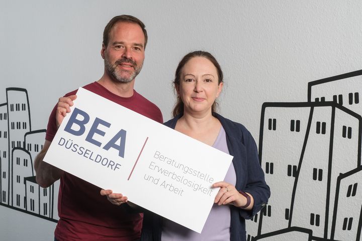 Andrea Dahm (Teamleiterin BEA D ) und Torsten Kerner (Berater BEA D) / Foto: ZWD