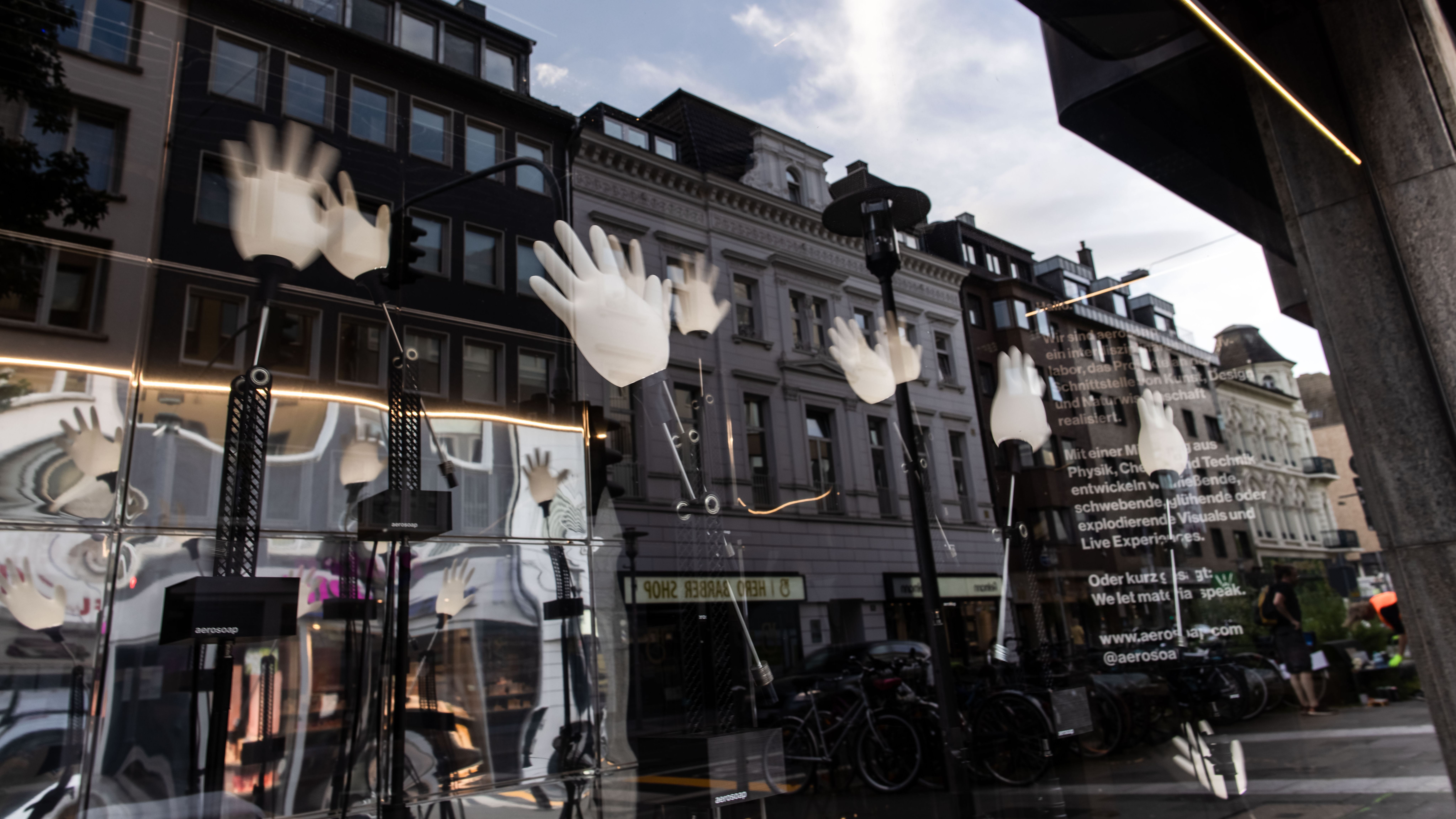 KomKuK Schaufenster, Friedrichstraße 24, 26 und 28 / Foto ©Landeshauptstadt Düsseldorf/Lars Heidrich