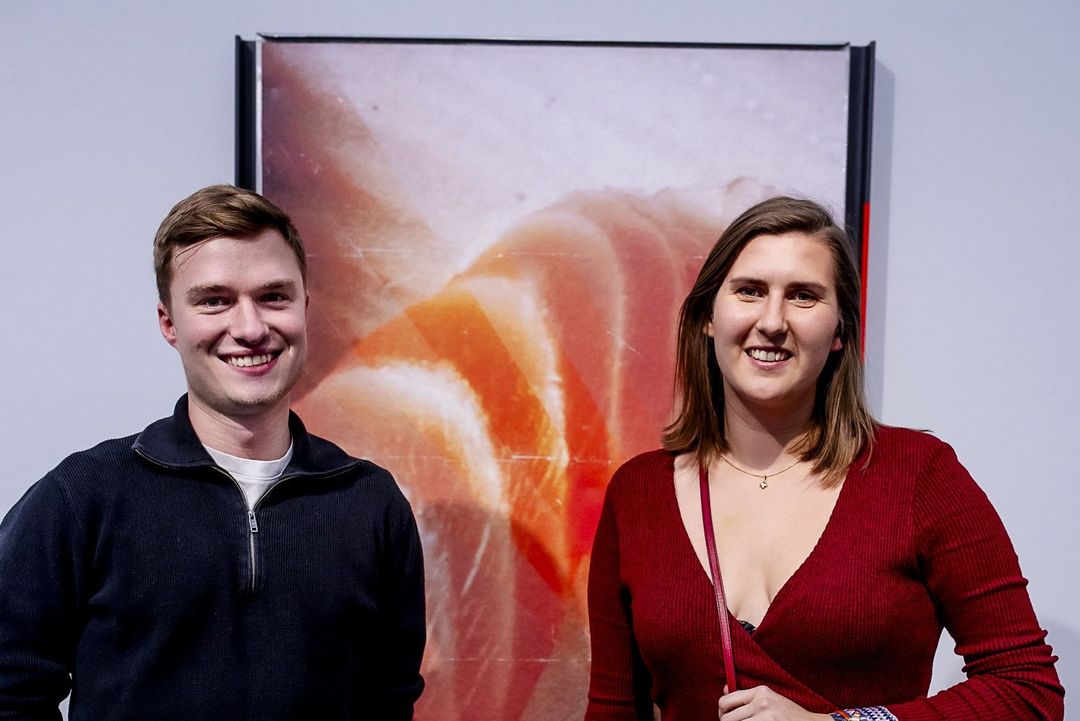 Junger Freundeskreis der Freunde des Kunstpalastes e.V., Hendrik Büsken und Marlene Liebermann. Foto: Anne Orthen