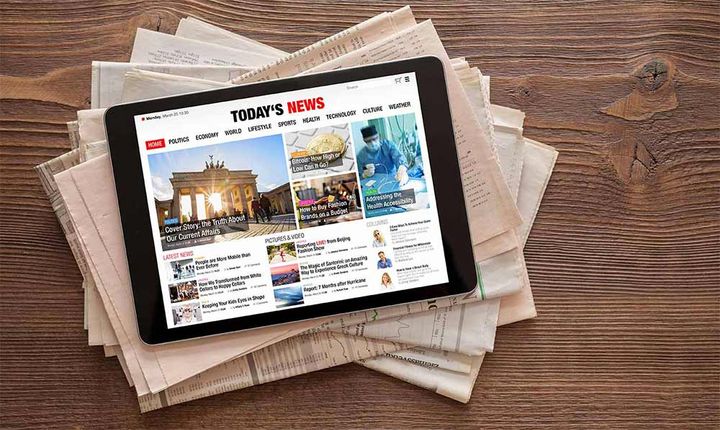 Digitales Zeitschriftenangebot der Stadtbüchereien Düsseldorf /Foto ©  Kaspars Grinvalds, Adobe Stock