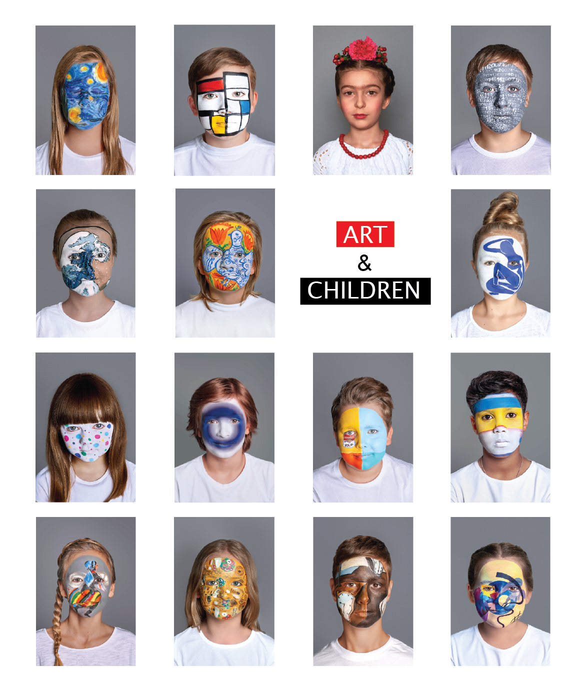 Ab sofort zeigt die Ausstellung "ART & CHILDREN. ERWEITERTE REALITY-ANWENDUNG" in der Zentralbibliothek im KAP1 die Bilder weltbekannter Künstler auf Kindergesichtern © Polnisches Institut Düsseldorf 