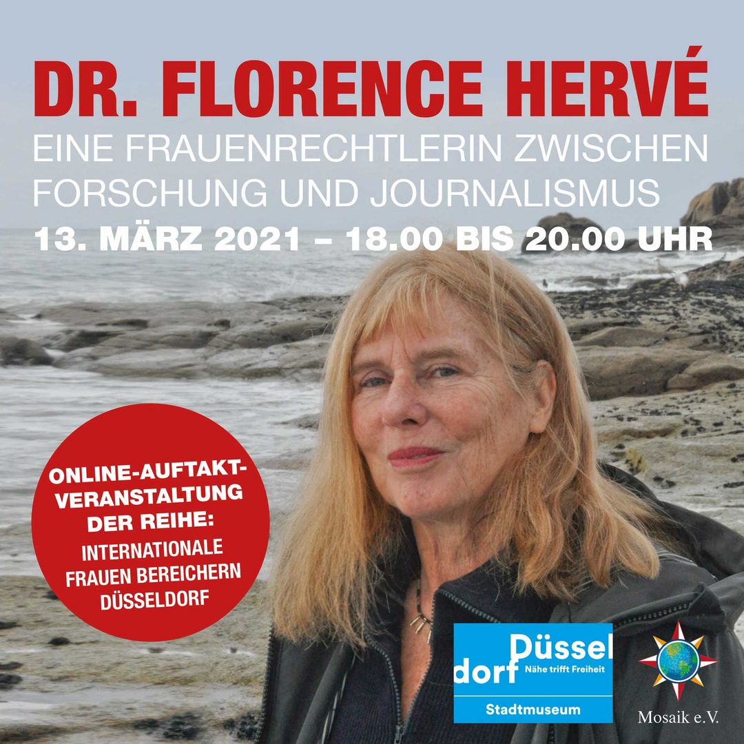 Zur digitalen Auftaktveranstaltung der Reihe "Internationale Frauen bereichern Düsseldorf" wird Dr. Florence Hervé über "Starke Frauen, in Düsseldorf und anderswo" sprechen / Foto © Landeshauptstadt Düsseldorf