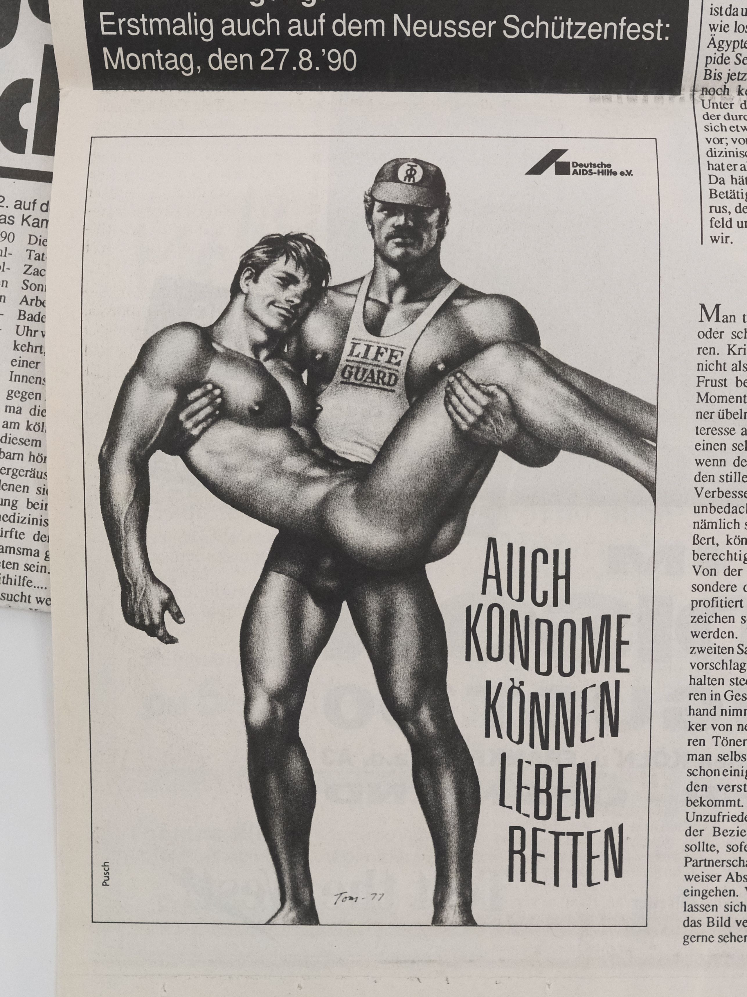 Museumsbesucherinnen und -besucher können auch mehr über die Rheinkirmes als Bezugspunkt für die Homosexuellenszene und die Kunst erfahren © Landeshauptstadt Düsseldorf/Michael Gstettenbauer