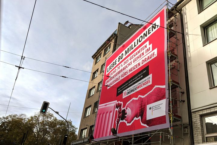 Plakat "Energie wechsel", Düsseldorf / Foto © Alexandra Scholz-Marcovich