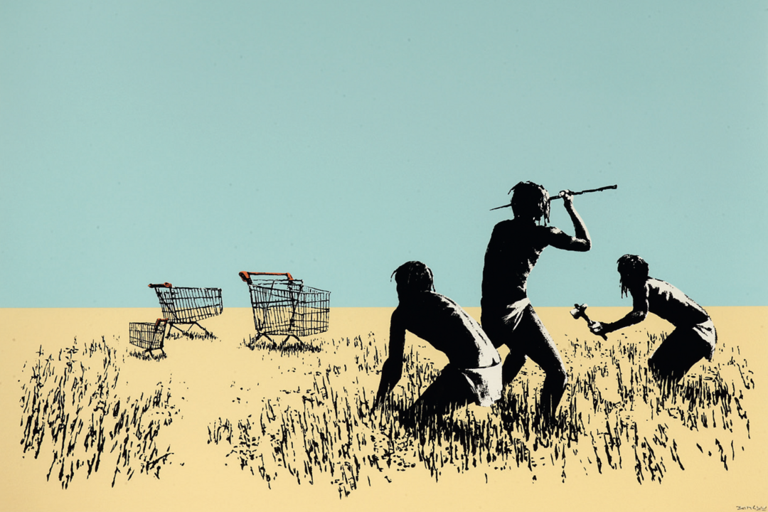 Banksy: Trolley Hunters, Courtesy Collection Selim Varol / Foto: NRW Forum