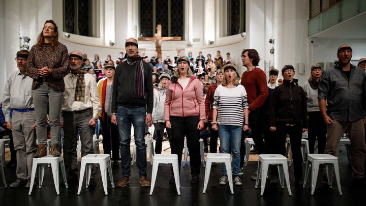 "O Ihr Menschen" / Foto von der Probe ⒸSusanne Diesner