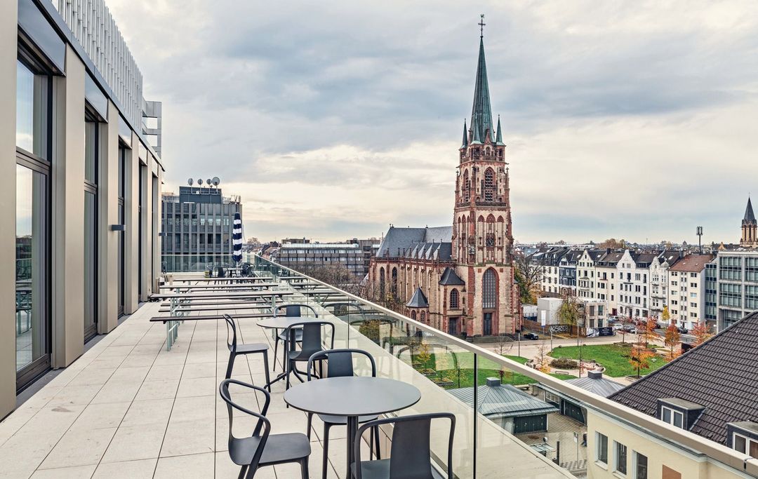 Hochschule für angewandtes Management, Dachterrasse /Foto © Design Offices