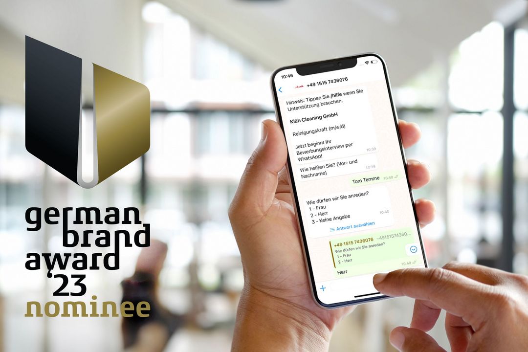Der Multiservice-Anbieter Klüh gehört zum exklusiven Kreis der Nominierten für den German Brand Award 2023
