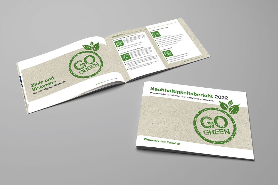 "GO GREEN" Nachhaltigkeitsbericht 2022 / Foto © ElectronicPartner