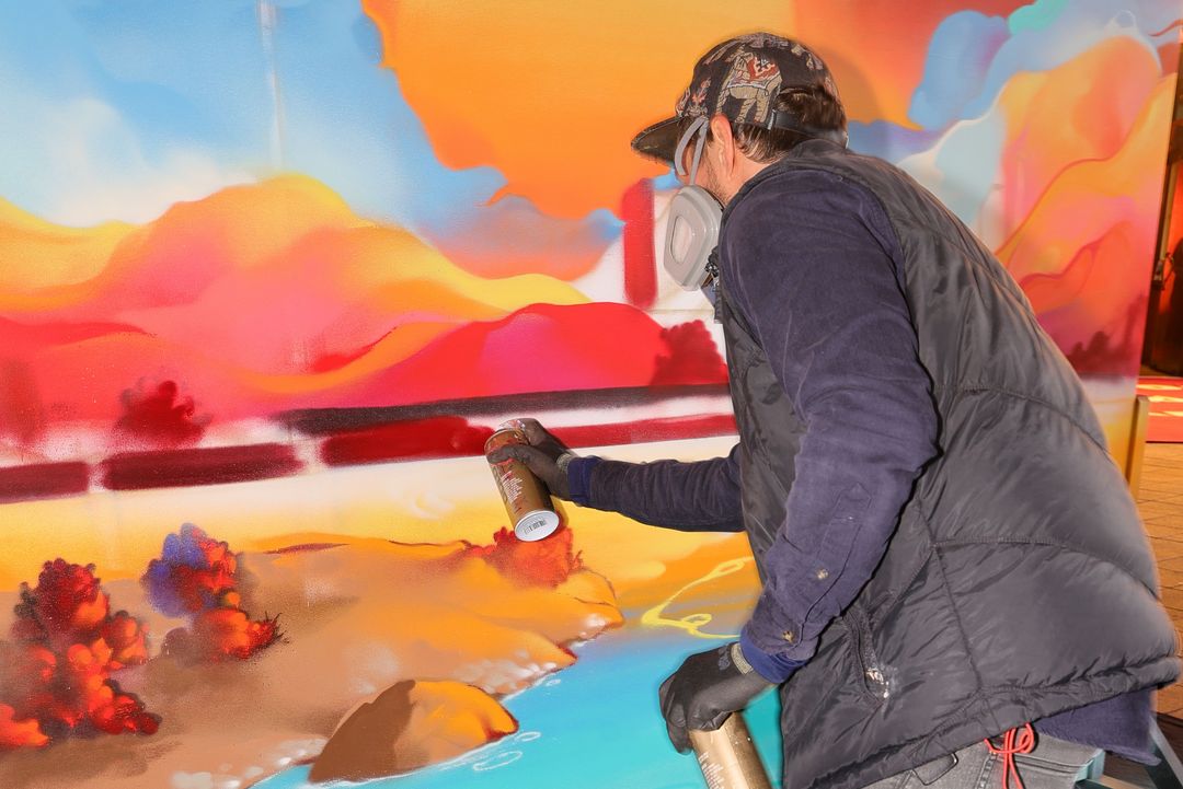 Street Art Kunstwerk, Apollo Varieté, Mac Sullivan / Foto: fiftyfifty