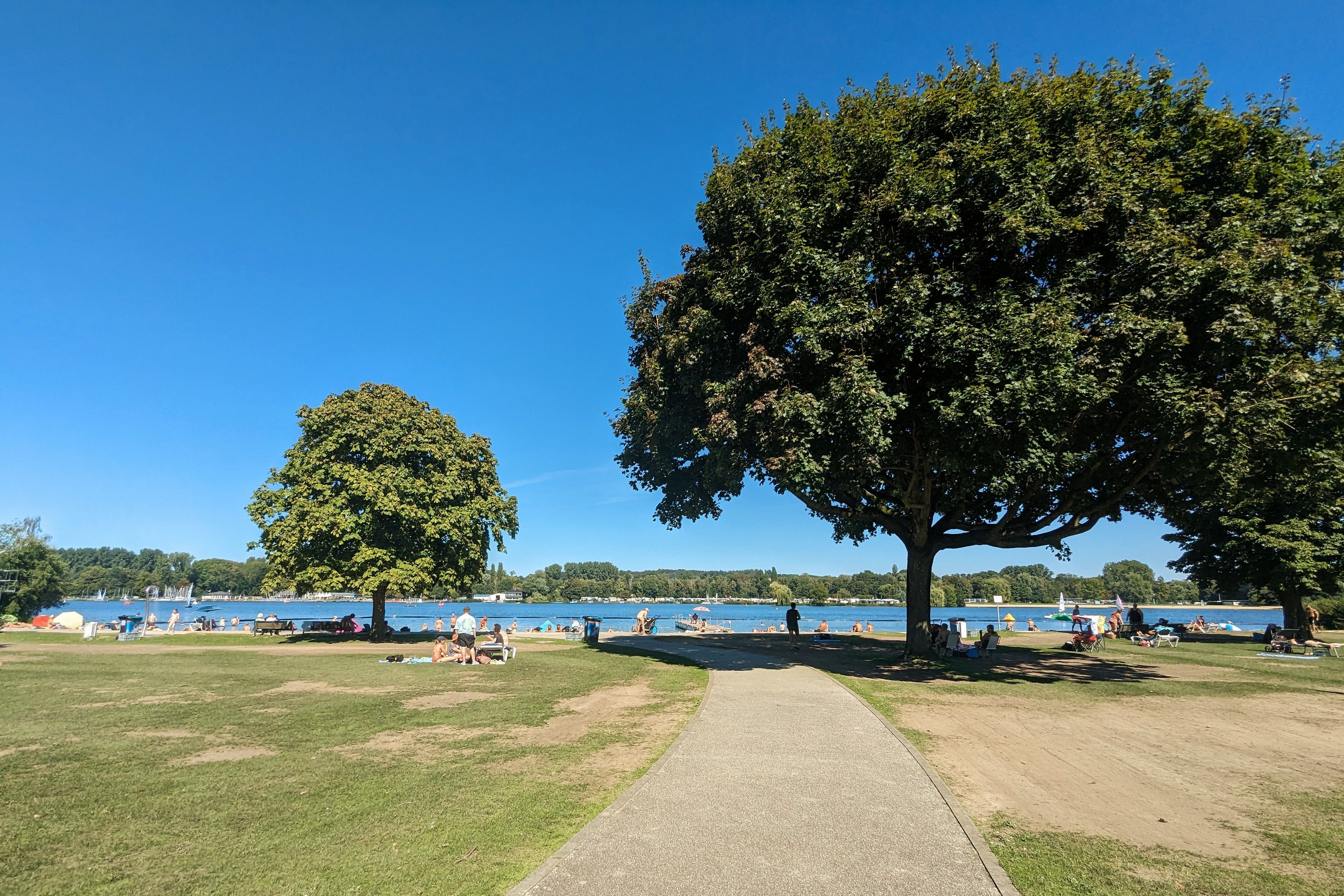 Unterbacher See, Südstrand / Foto © Alexandra Scholz-Marcovich