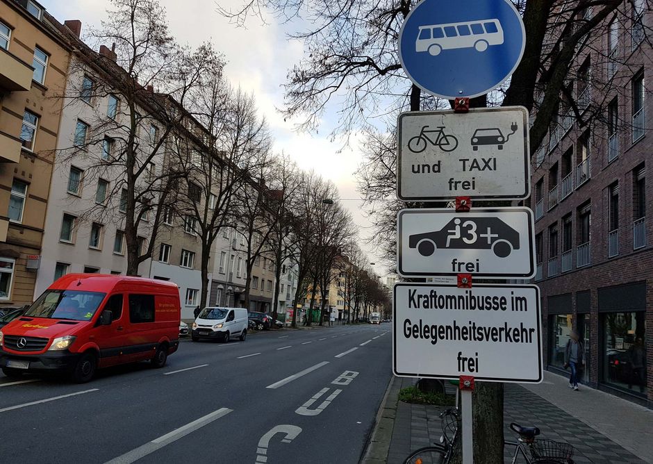 Umweltspur Merowingerstraße Düsseldorf