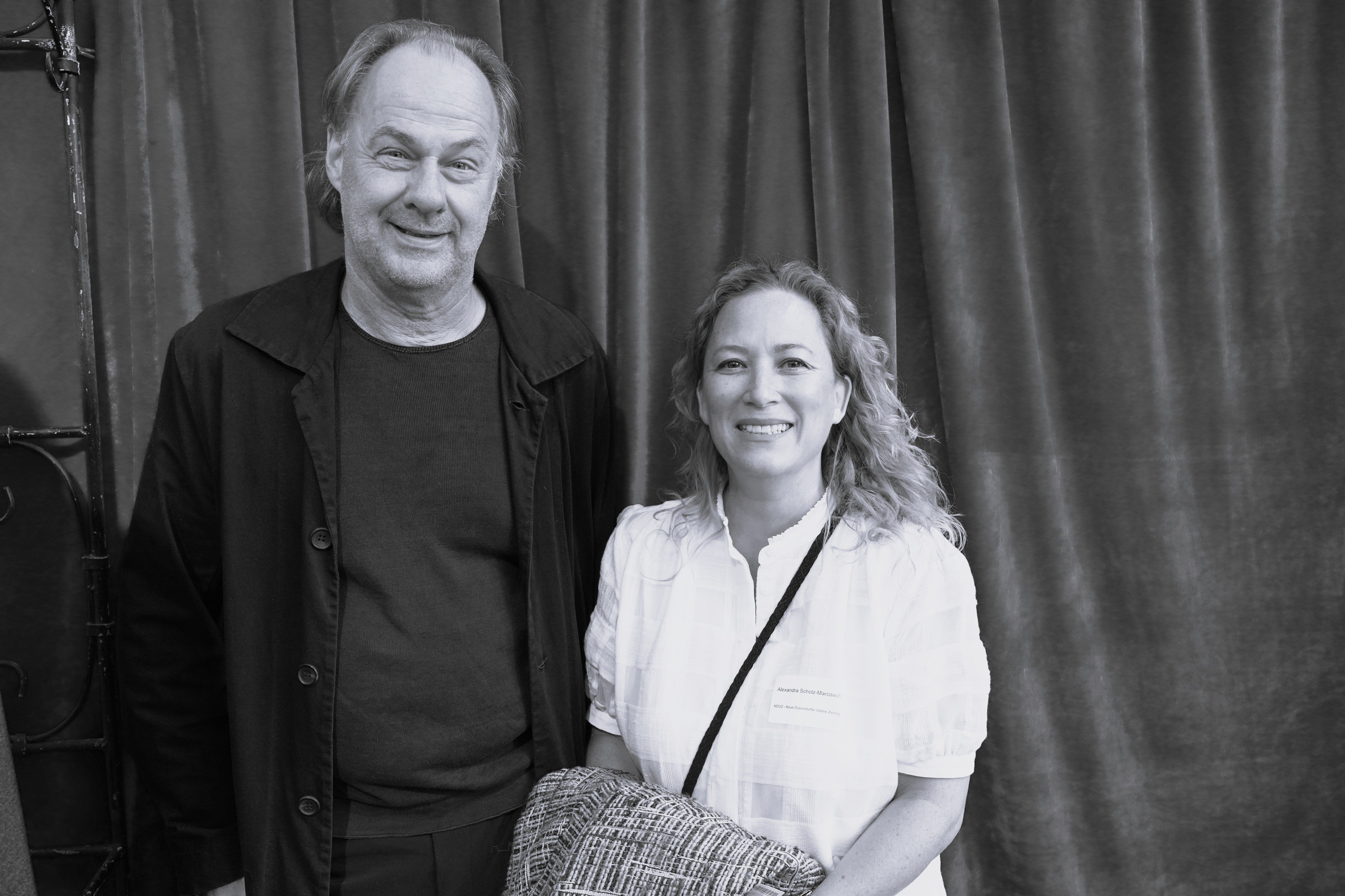 Andreas Dahmen (Düsseldorf Festival) und Alexandra Scholz-Marcovich (NDOZ) / Foto: Stefan Scholz, NDOZ