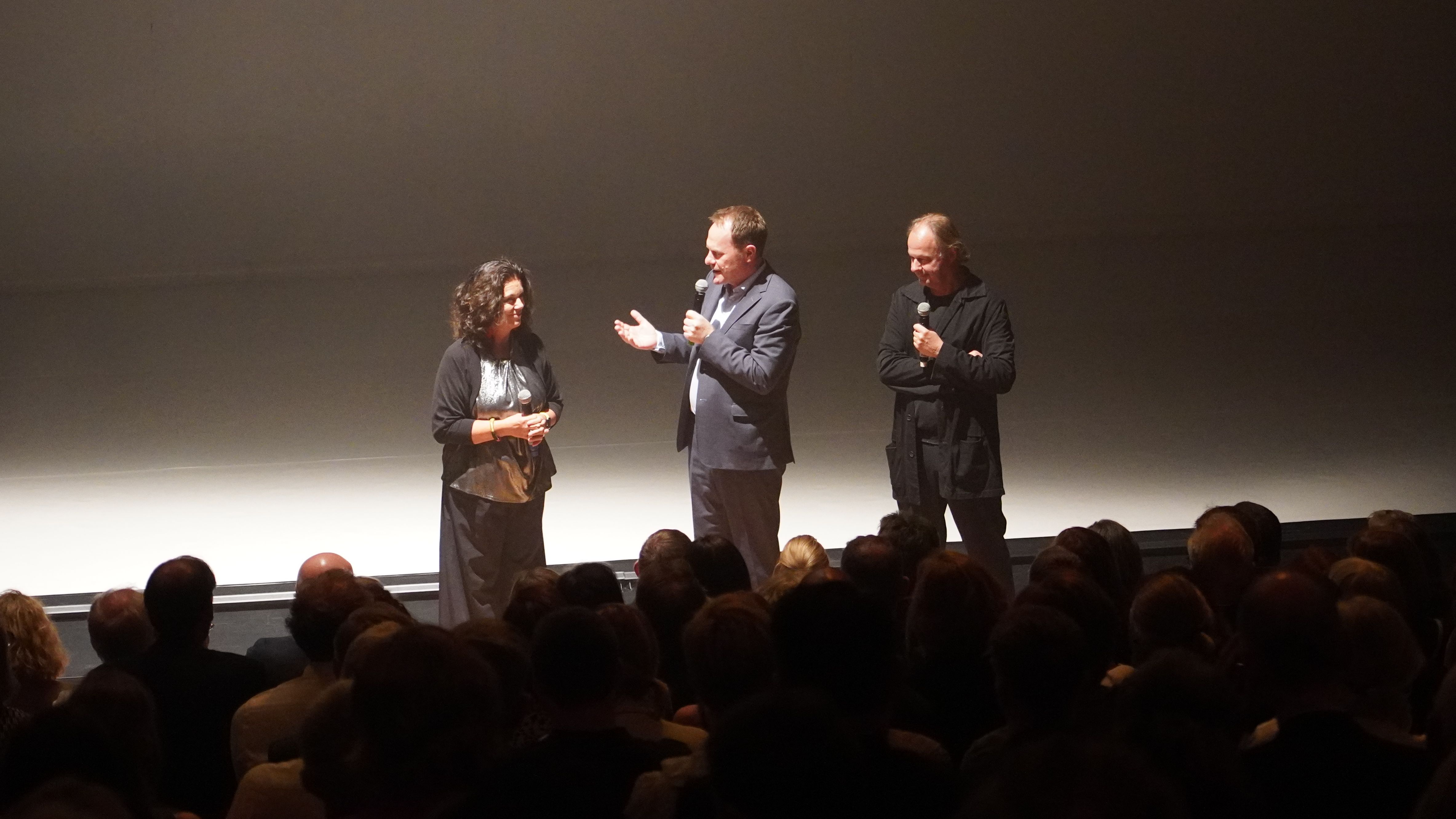 Christiane Oxenfort, Oberbürgermeister Dr. Stephan Keller und Andreas Dahmen, Düsseldorf Festival / Foto: Stefan Scholz, NDOZ
