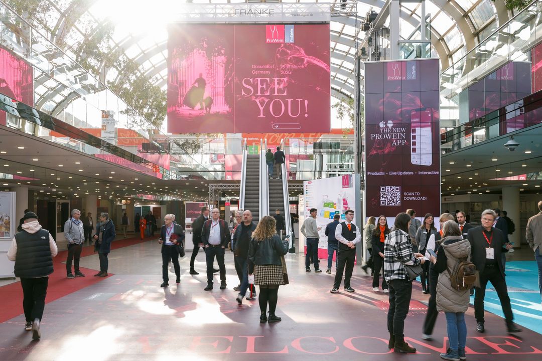 Die nächste ProWein Düsseldorf findet vom 15. bis 17. März 2026 statt. / Foto: Messe Düsseldorf / C.Tillmann 