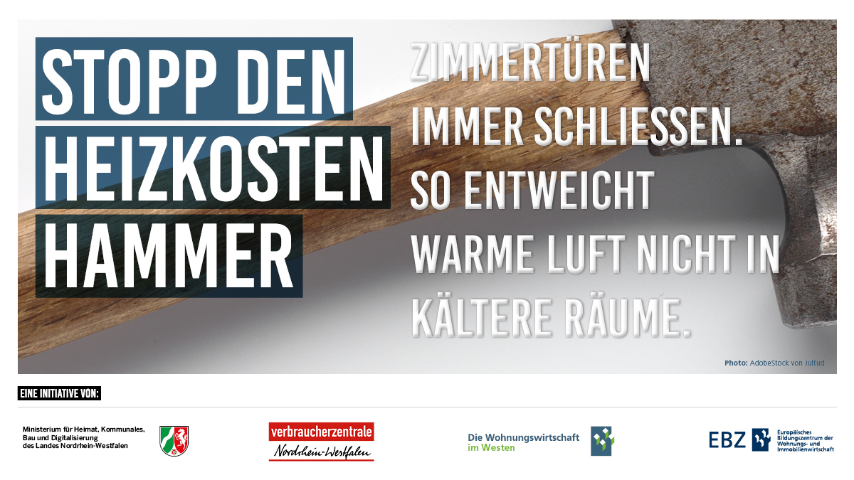 Kampagne "Stopp den Heizkosten-Hammer" startet