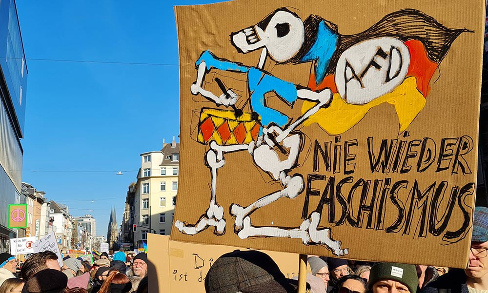 demo gegen Rechtsextreme und AfD Düsseldorf